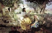 Henryk Siemiradzki Christ with Martha and Maria, oil painting